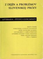 Z dejín a problémov slovenskej prózy