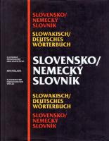Nemecko - slovenský slovník  (Deutsch-Slowakisches Wörterbuch)
