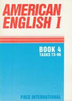 American English I. Book 4 (Tasks 73 - 96)
