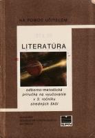 Literatúra - odborno-metodická príručka na vyučovanie v 3. ročníku stredných škôl
