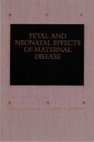 Fetal and Neonatal Effects of Maternal Disease